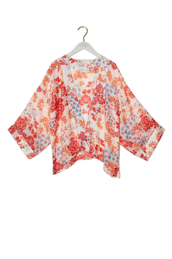 Confetti Scarlet Kimono - One Hundred Stars