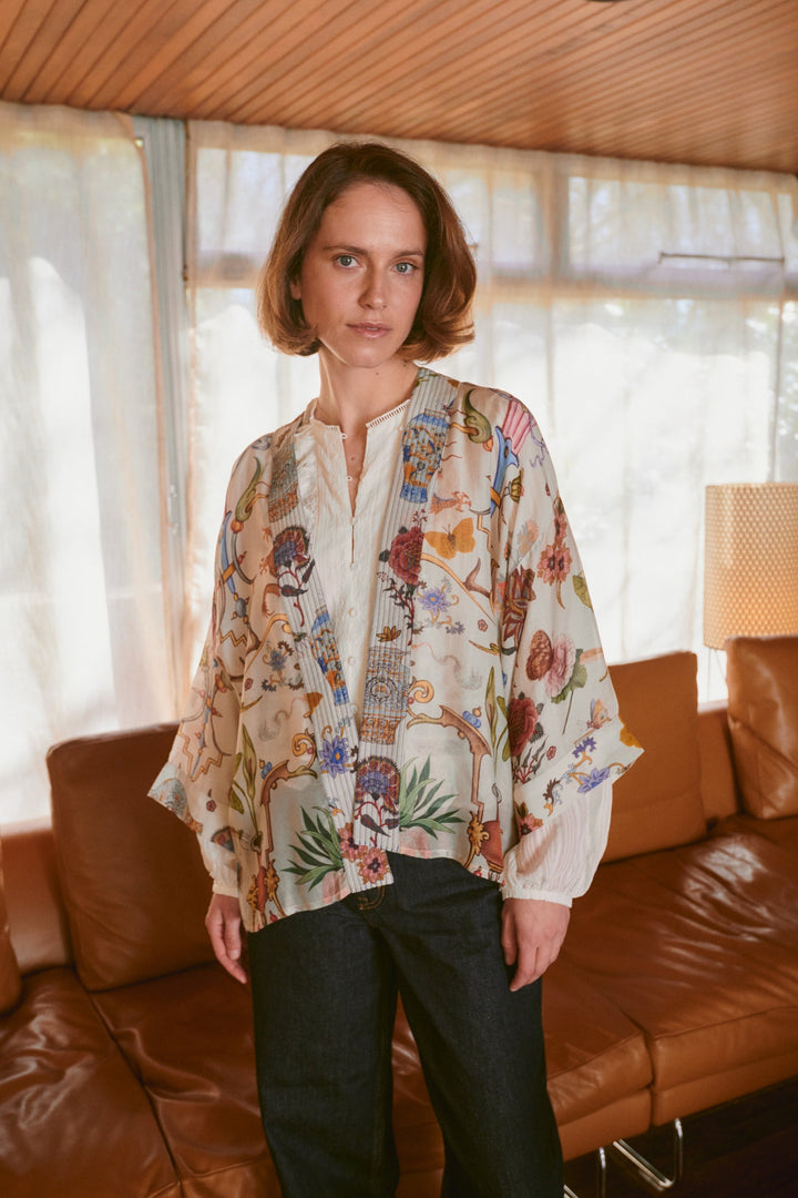 Cornucopia Ivory Kimono - One Hundred Stars