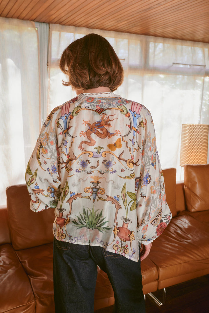 Cornucopia Ivory Kimono - One Hundred Stars