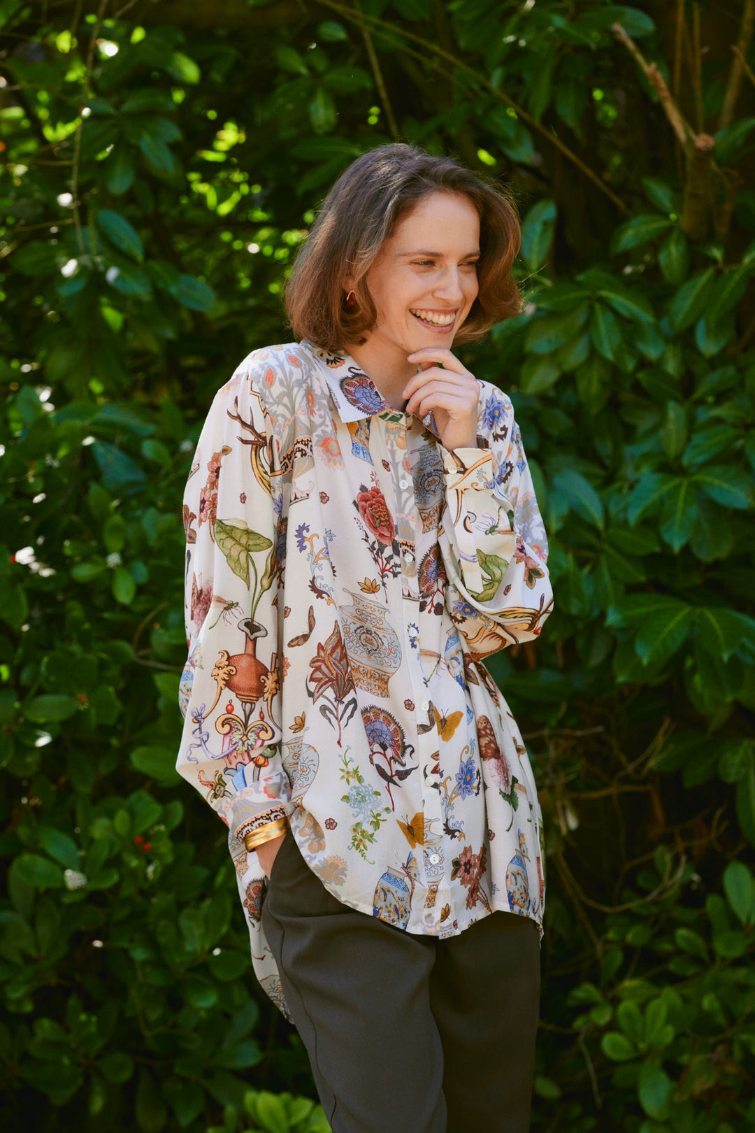 Cornucopia Ivory Oversized Shirt - One Hundred Stars