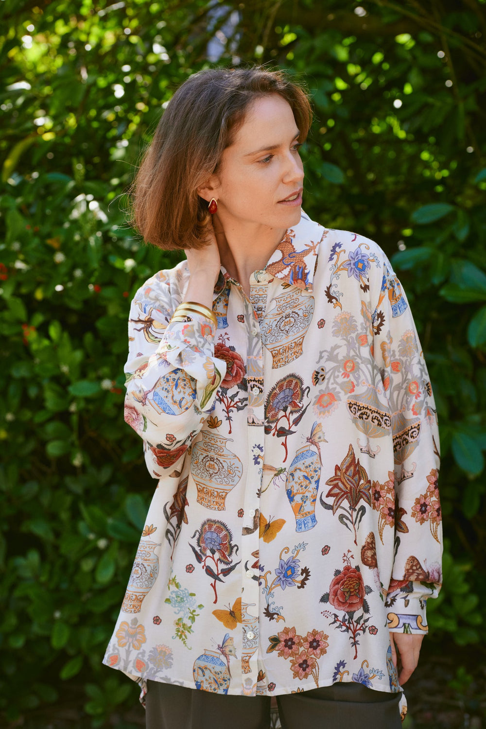 Cornucopia Ivory Oversized Shirt - One Hundred Stars