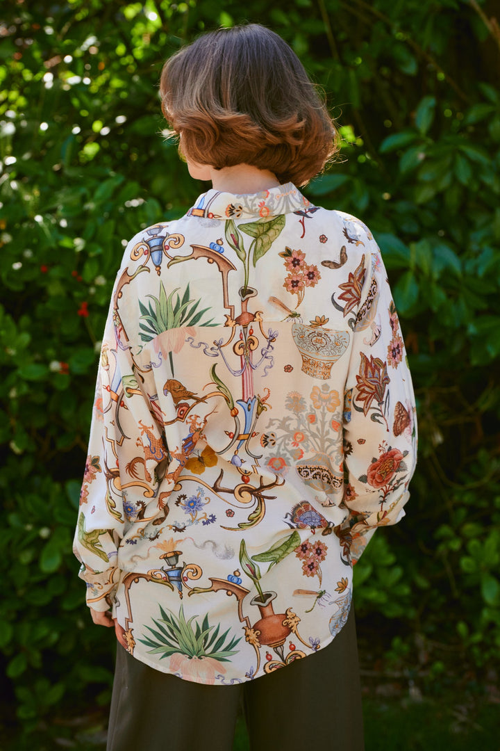 Cornucopia Ivory Oversized Shirt - One Hundred Stars