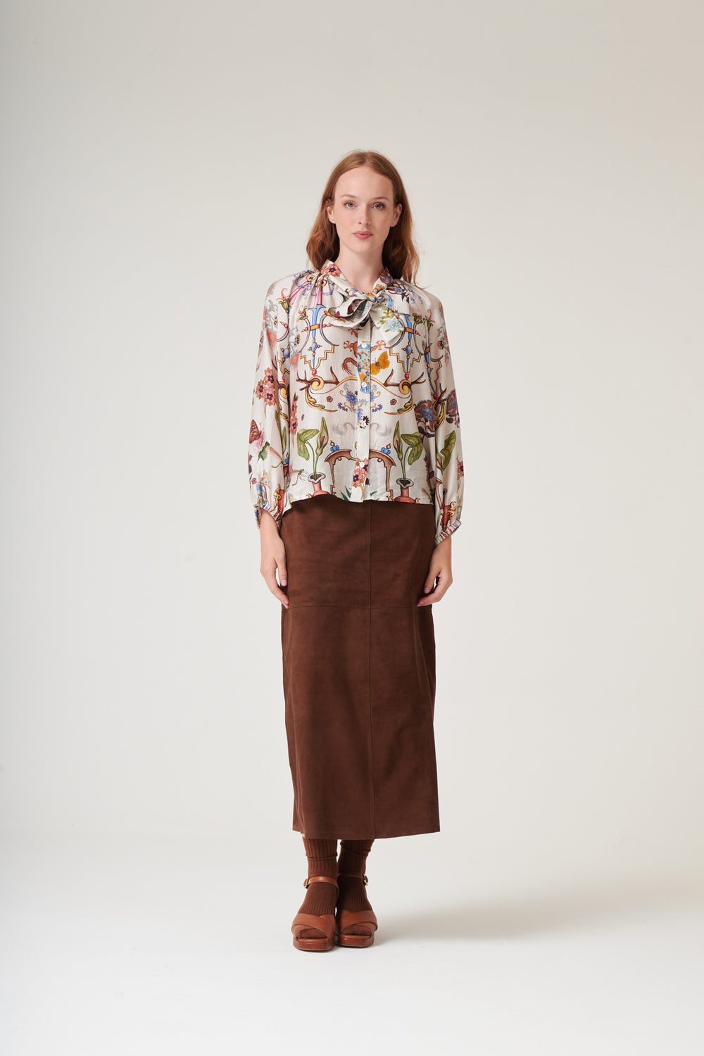 Cornucopia Ivory Pussy Bow Blouse - One Hundred Stars