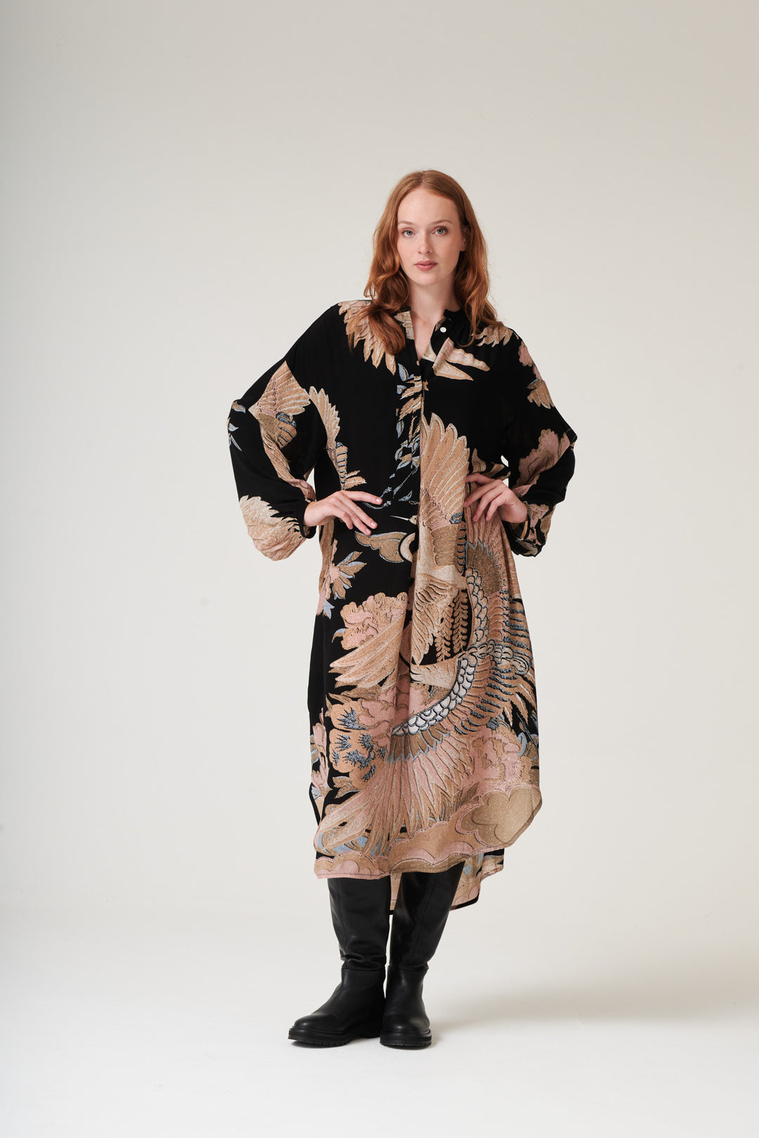 Crane Black Crepe Darcy Dress - One Hundred Stars