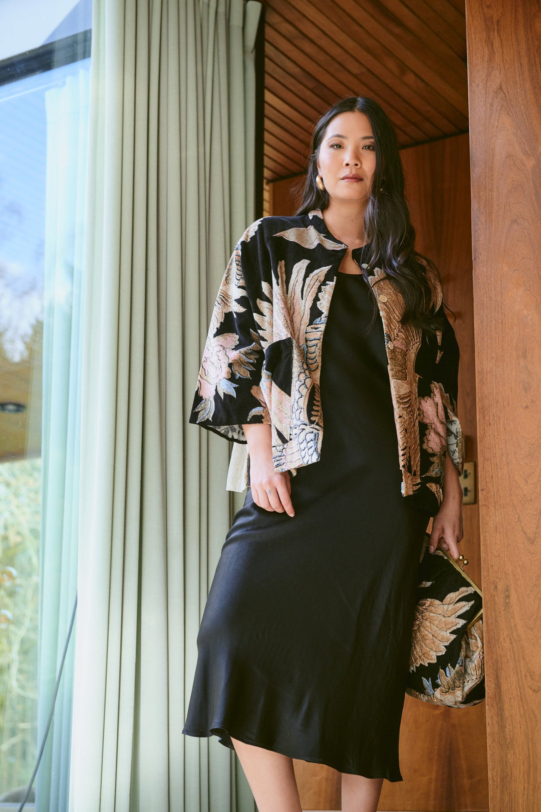 Crane Black Velvet Jacket - One Hundred Stars