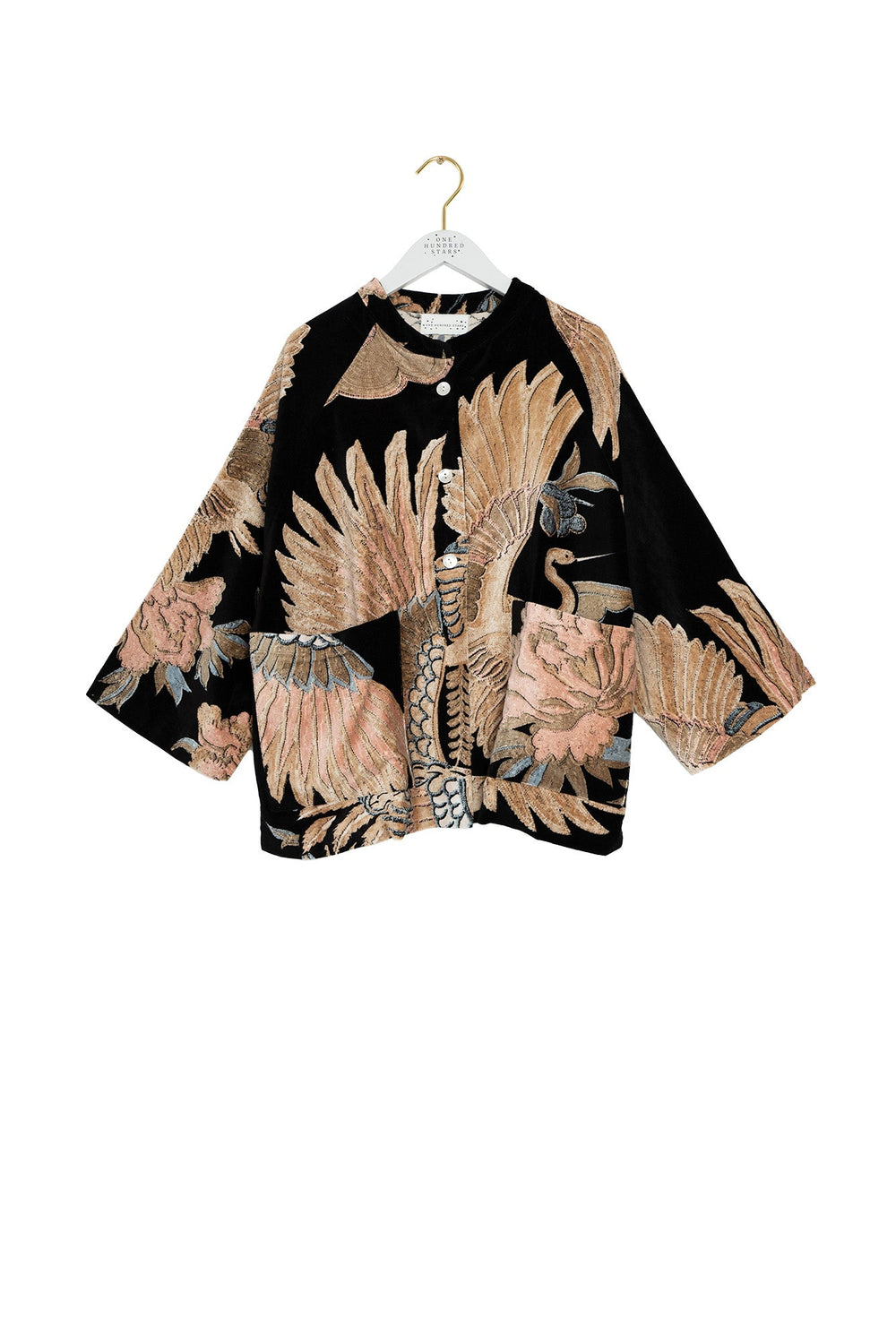 Crane Black Velvet Jacket - One Hundred Stars