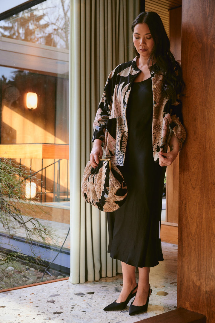 Crane Black Velvet Jacket - One Hundred Stars