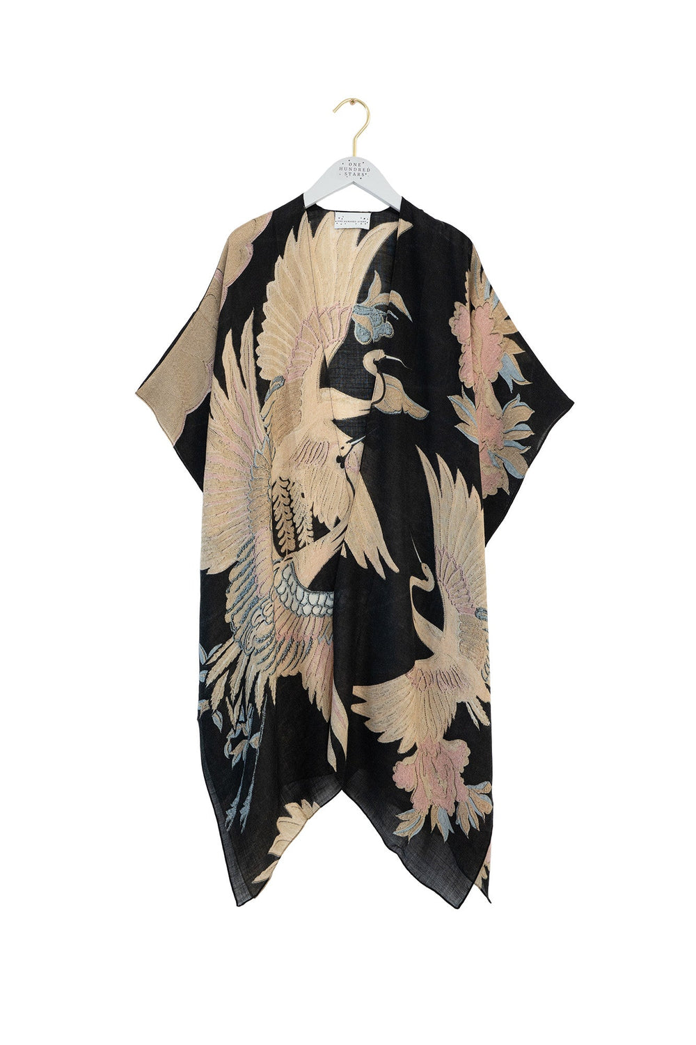 Crane Black Wool Throwover - One Hundred Stars