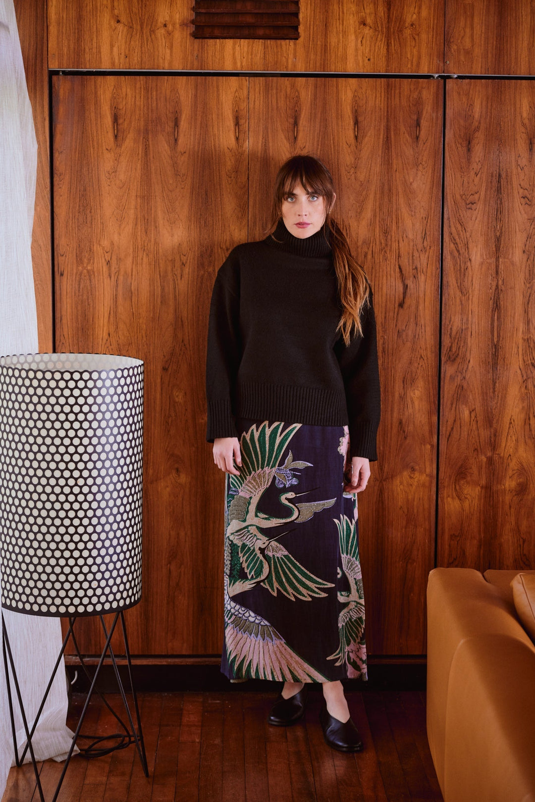 Crane Emerald A - line Maxi Skirt - One Hundred Stars