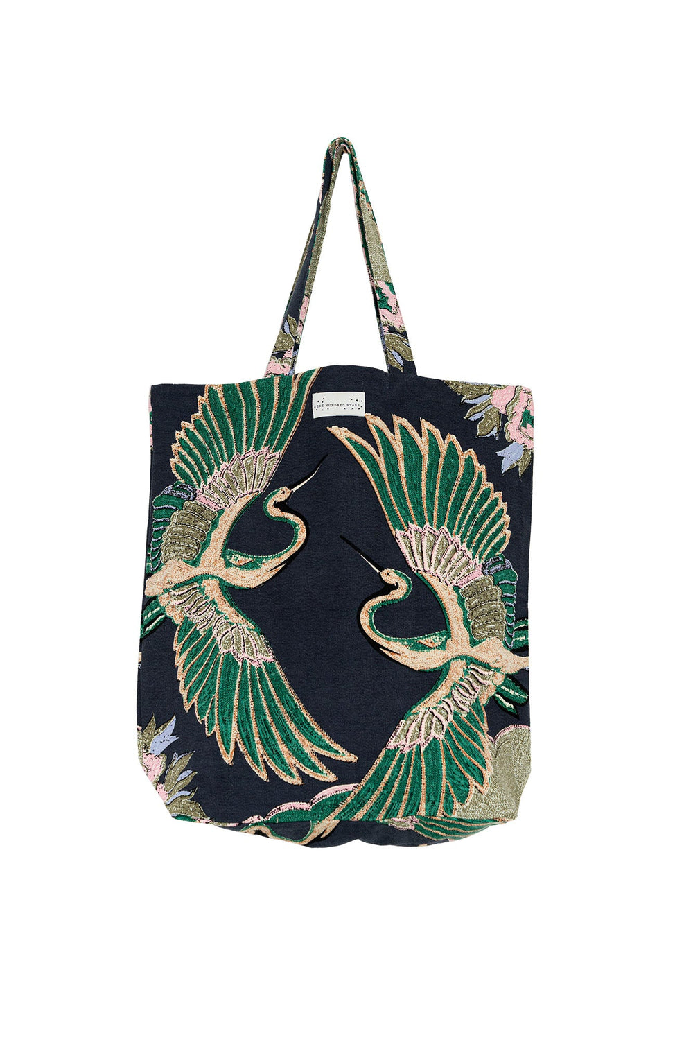 Crane Emerald Canvas Bag - One Hundred Stars
