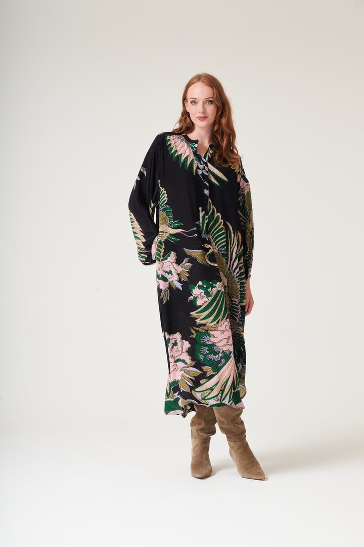Crane Emerald Crepe Darcy Dress - One Hundred Stars