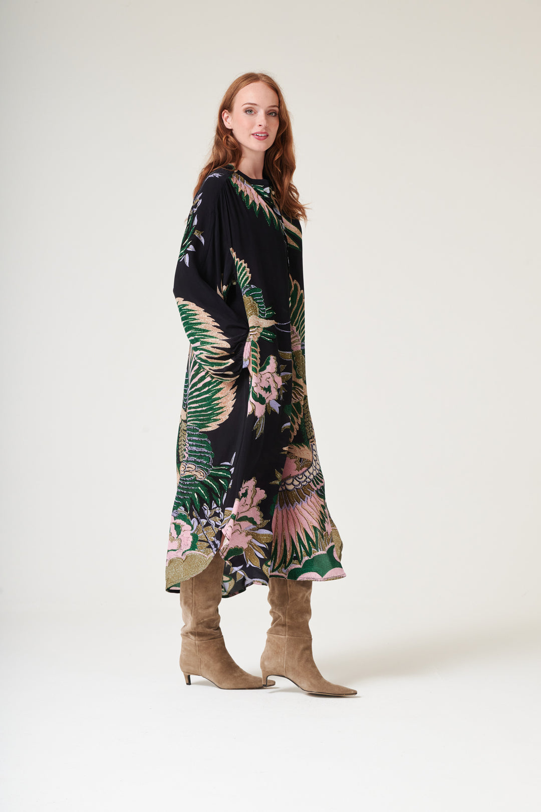 Crane Emerald Crepe Darcy Dress - One Hundred Stars