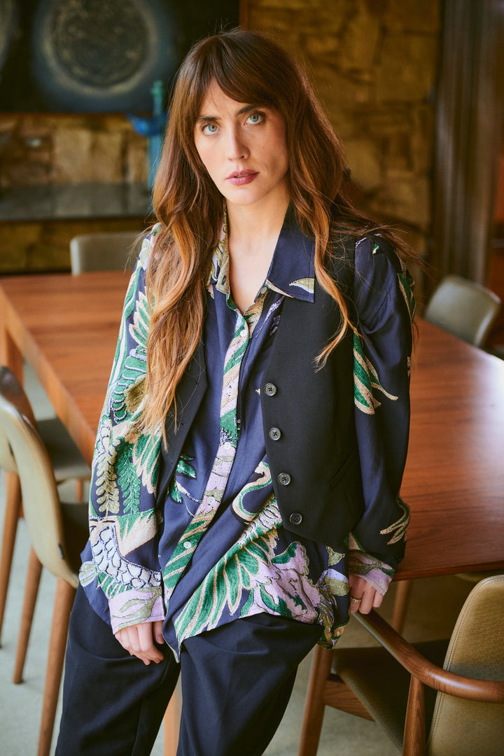 Crane Emerald Oversized Shirt - One Hundred Stars