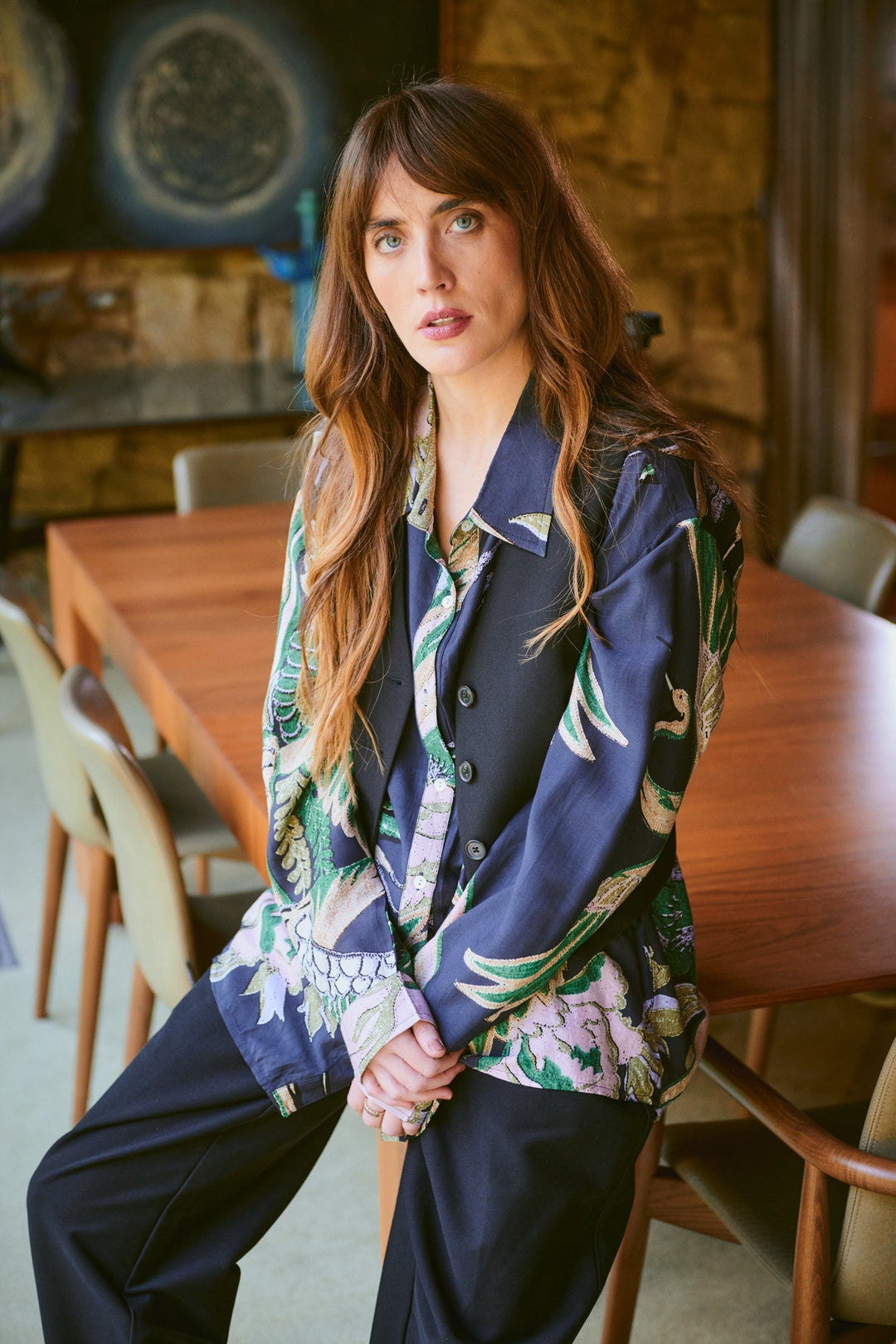 Crane Emerald Oversized Shirt - One Hundred Stars