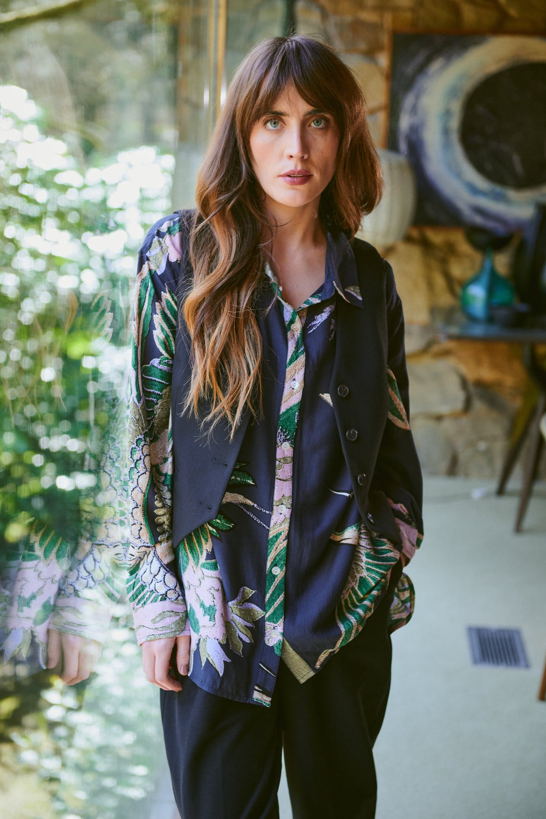Crane Emerald Oversized Shirt - One Hundred Stars