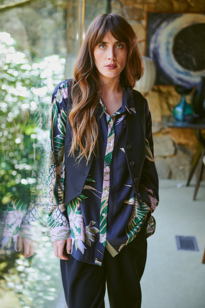 Crane Emerald Oversized Shirt - One Hundred Stars