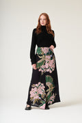 Crane Emerald Crepe Palazzo Pants
