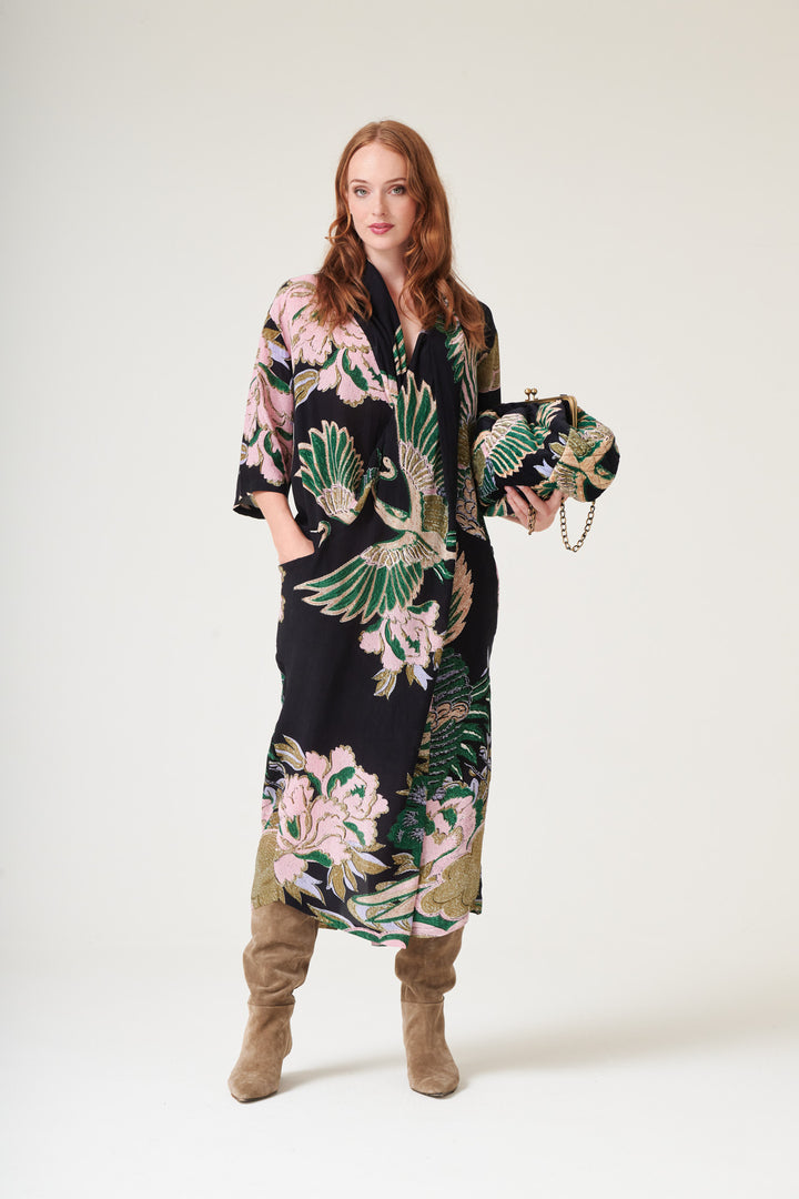 Crane Emerald Rachel Dress - One Hundred Stars