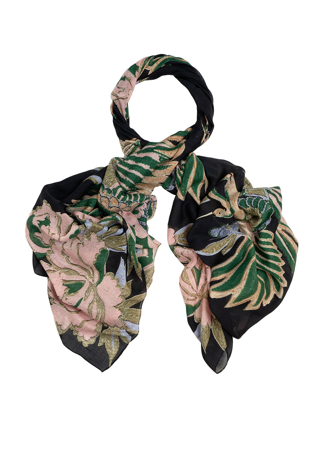 Crane Emerald Scarf - One Hundred Stars