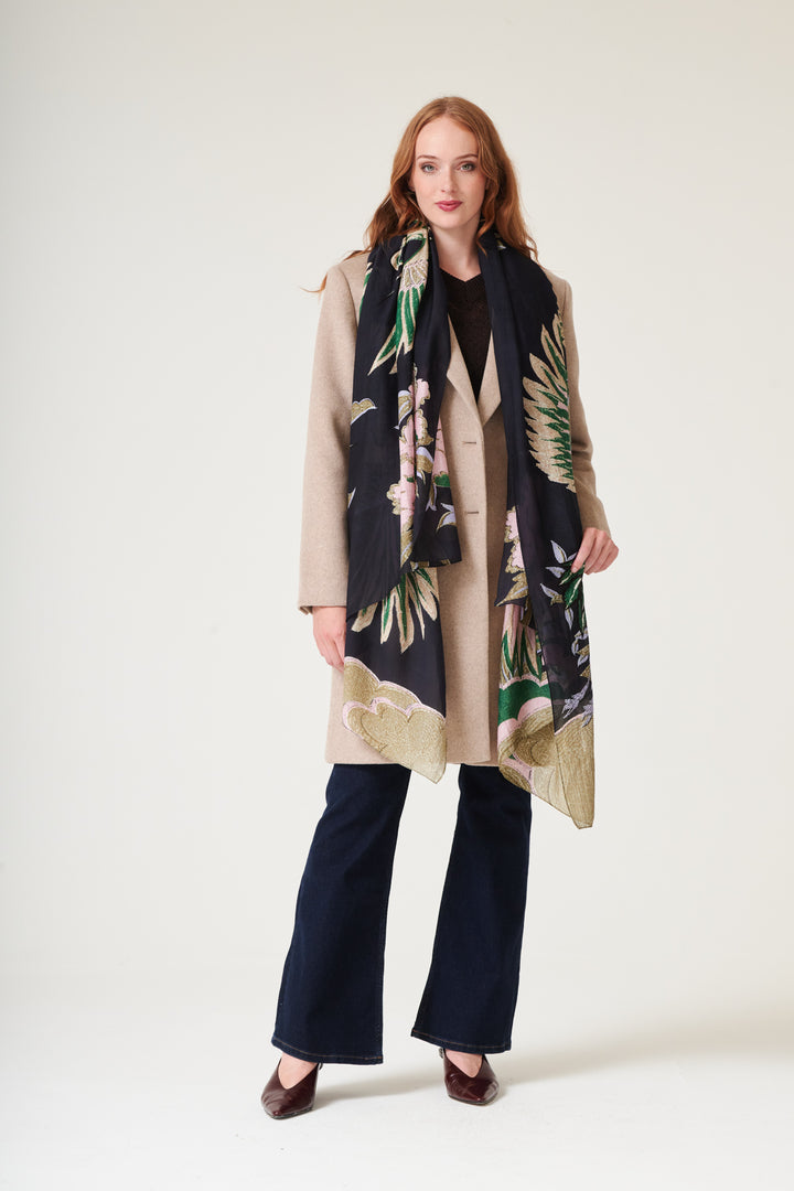 Crane Emerald Scarf - One Hundred Stars