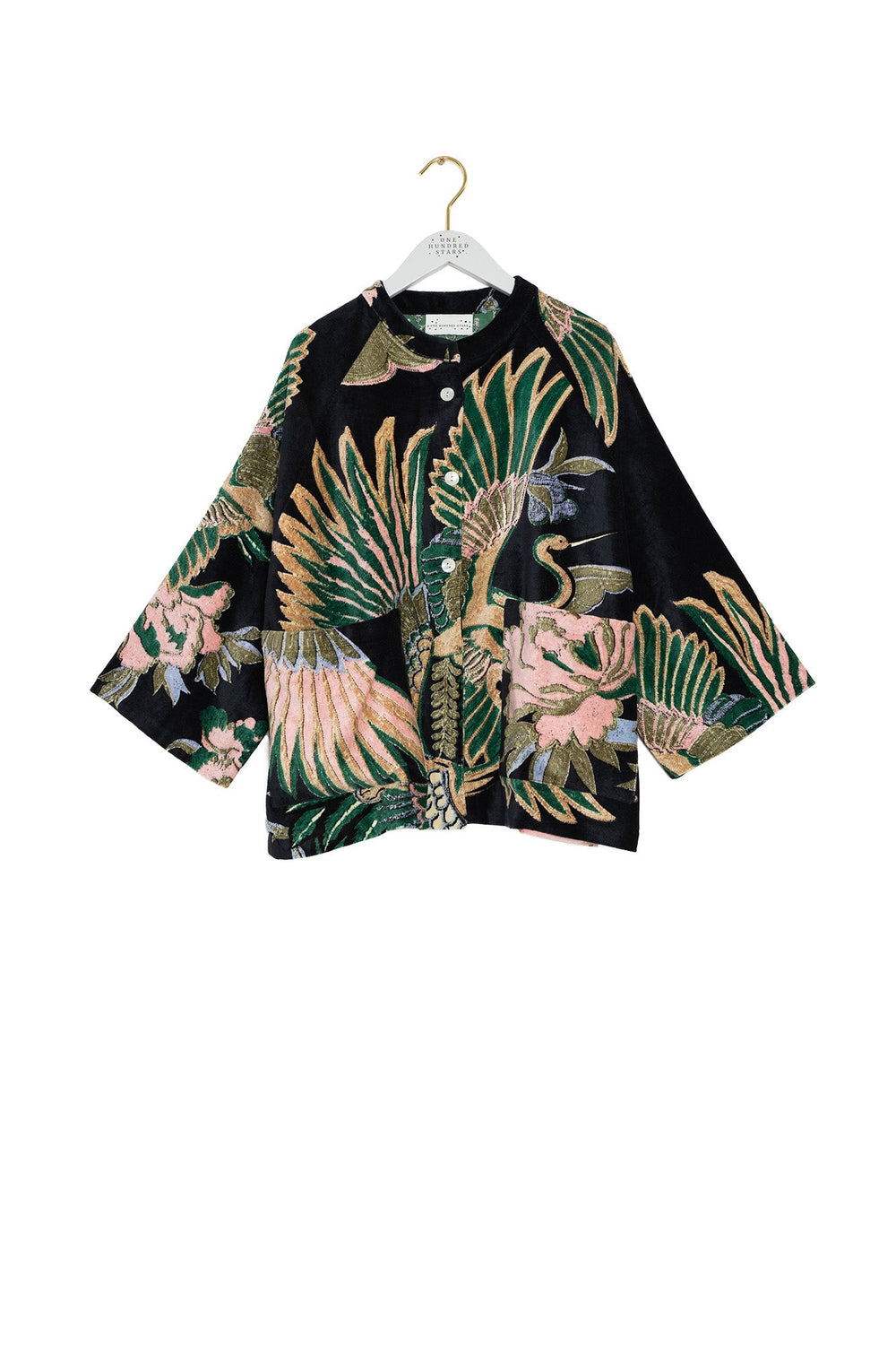Crane Emerald Velvet Jacket - One Hundred Stars