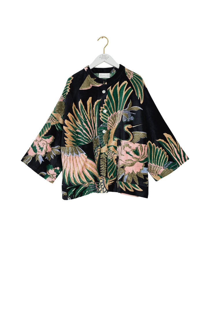 Crane Emerald Velvet Jacket - One Hundred Stars