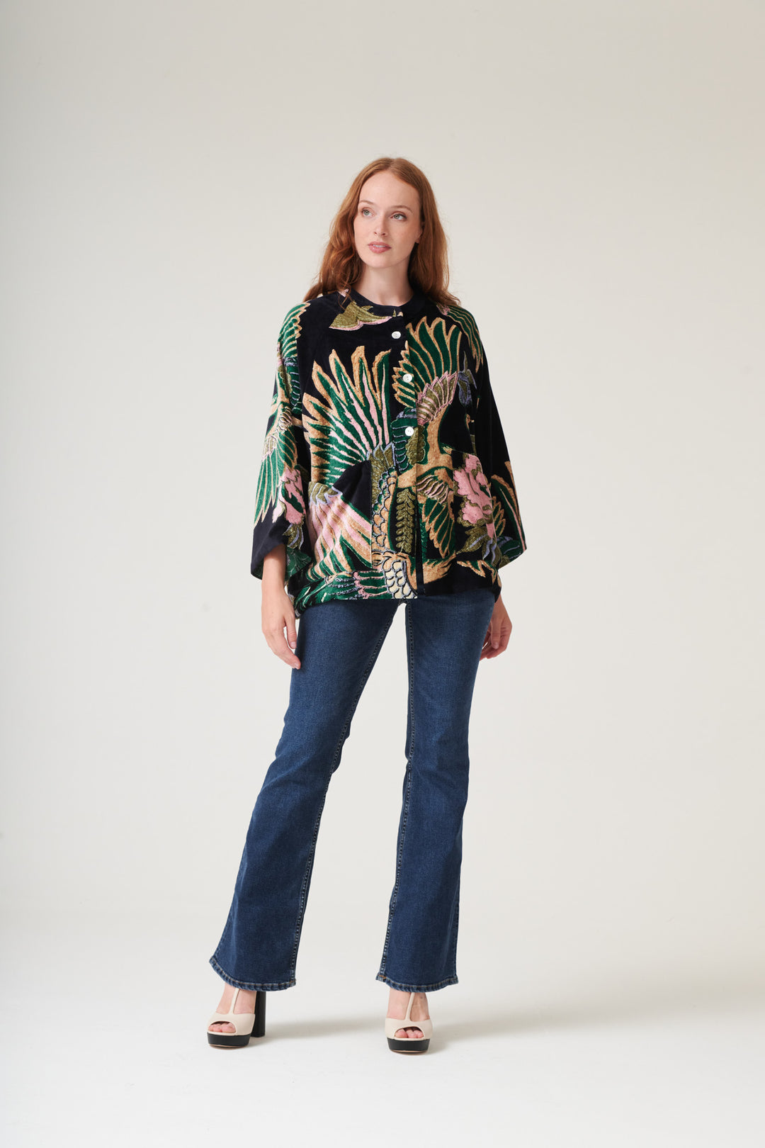 Crane Emerald Velvet Jacket - One Hundred Stars