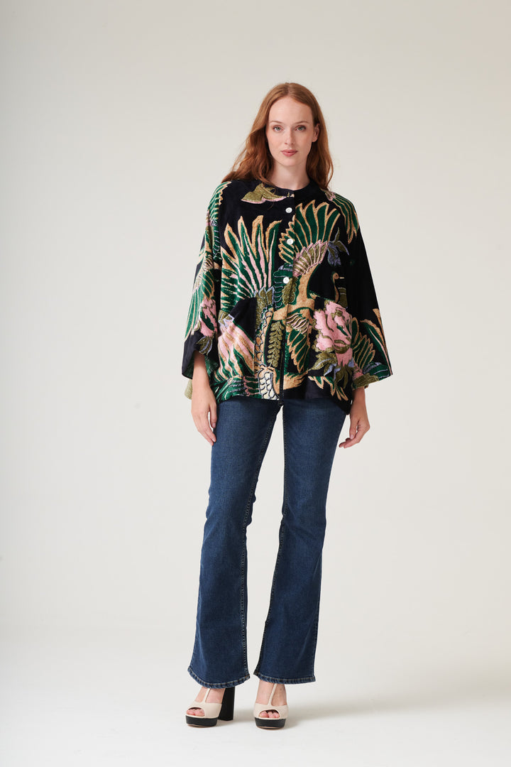 Crane Emerald Velvet Jacket - One Hundred Stars