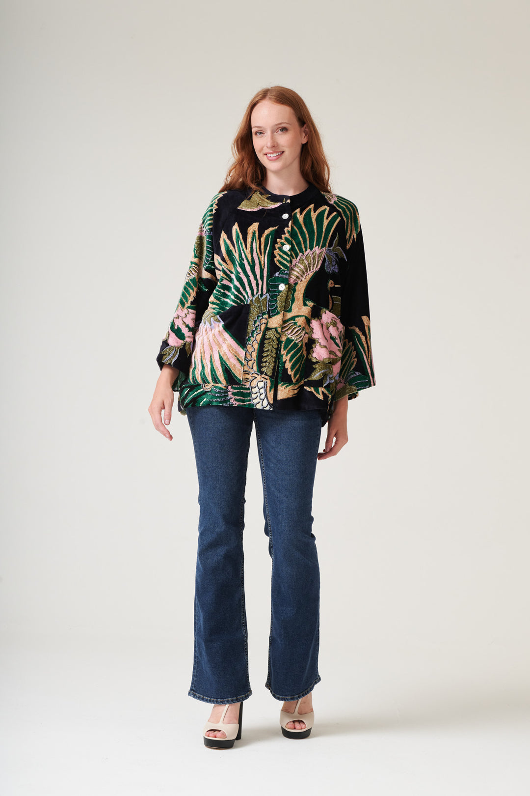 Crane Emerald Velvet Jacket - One Hundred Stars