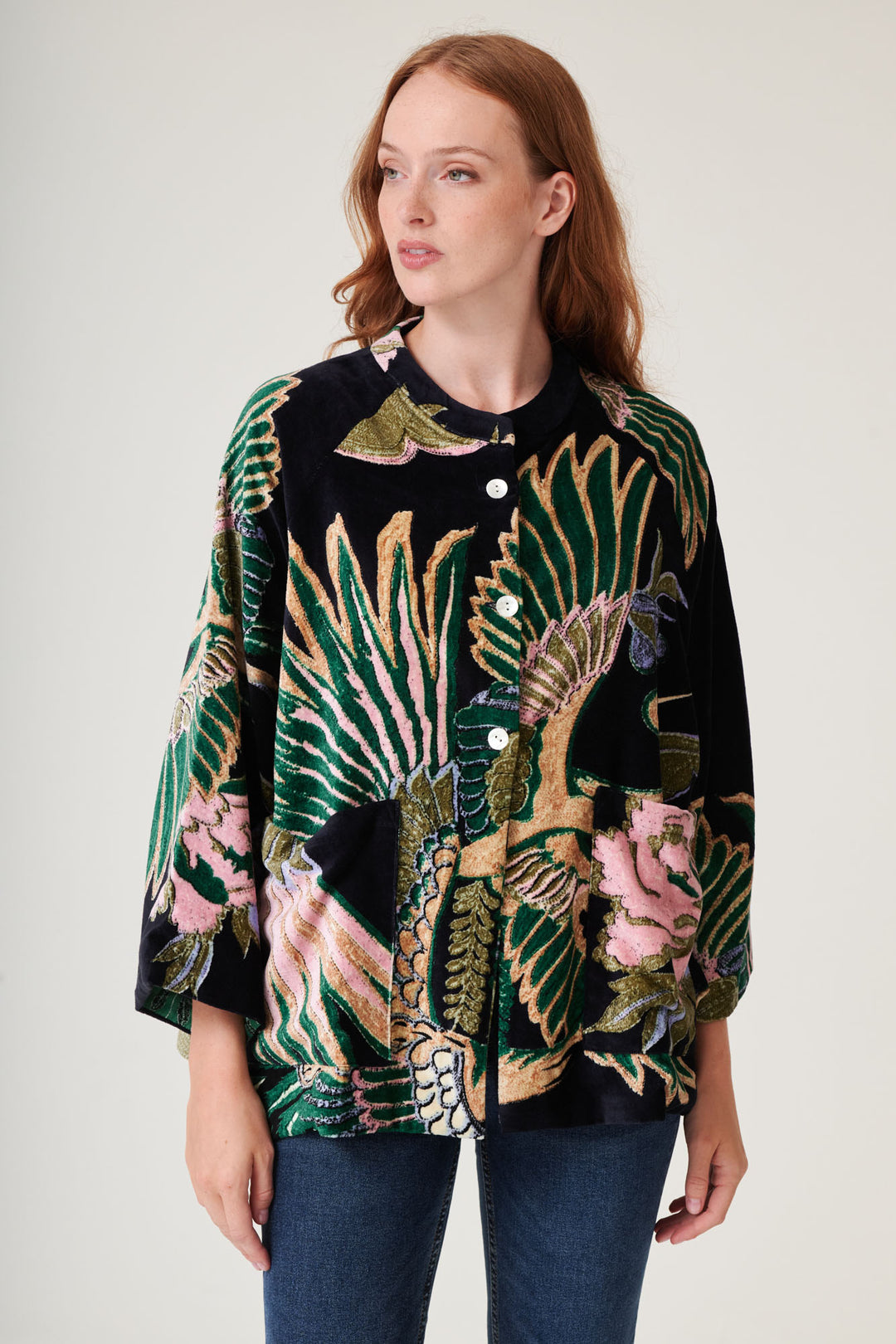 Crane Emerald Velvet Jacket - One Hundred Stars