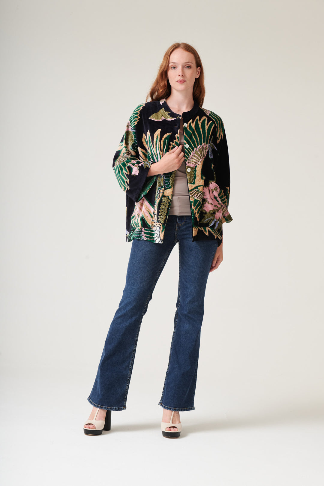 Crane Emerald Velvet Jacket - One Hundred Stars