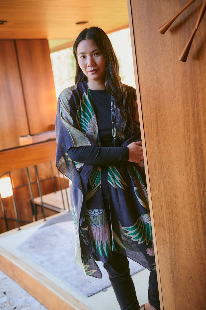 Crane Emerald Wool Throwover - One Hundred Stars
