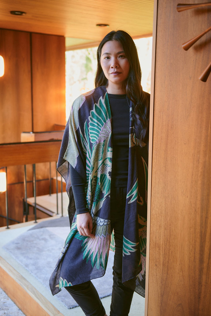 Crane Emerald Wool Throwover - One Hundred Stars