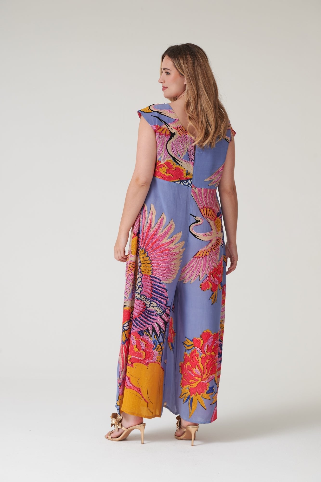 Crane Periwinkle Jumpsuit – One Hundred Stars