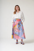 Crane Periwinkle A-line Maxi Skirt