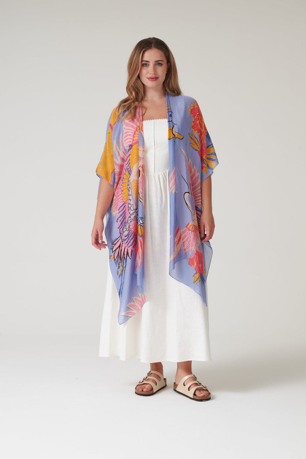 Crane Periwinkle Throwover - One Hundred Stars