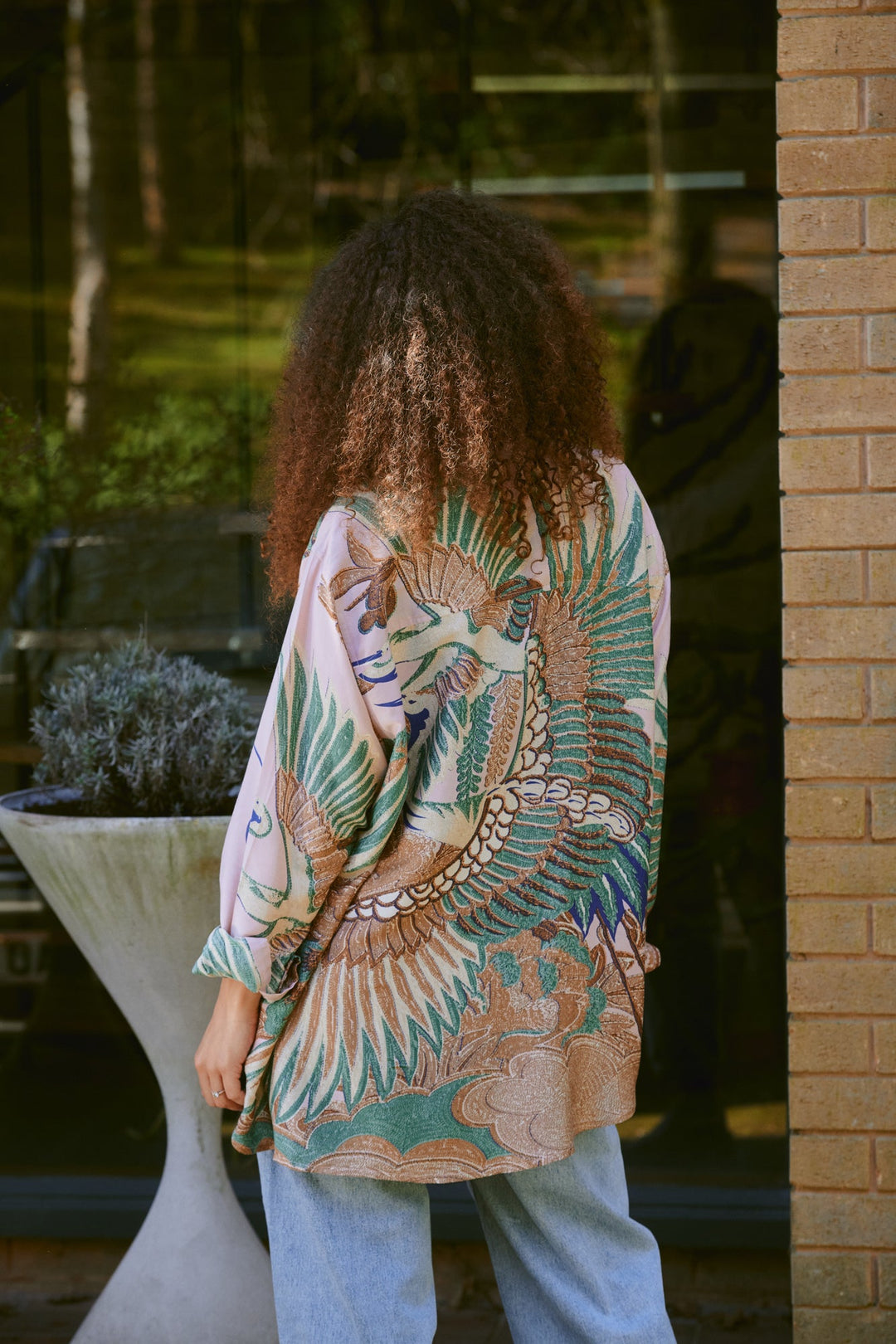 Crane Plaster Pink Oversized Shirt - One Hundred Stars