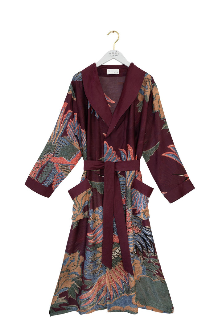 Crane Plum Gown