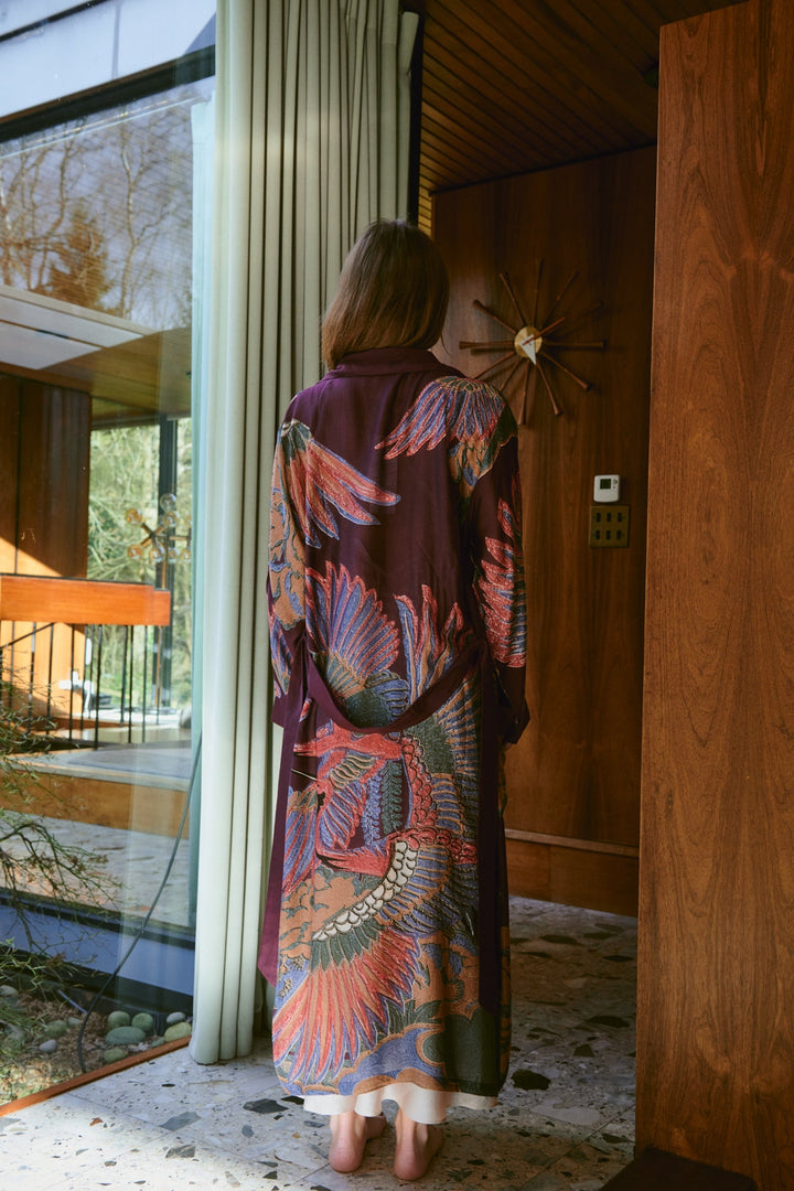 Crane Plum Gown