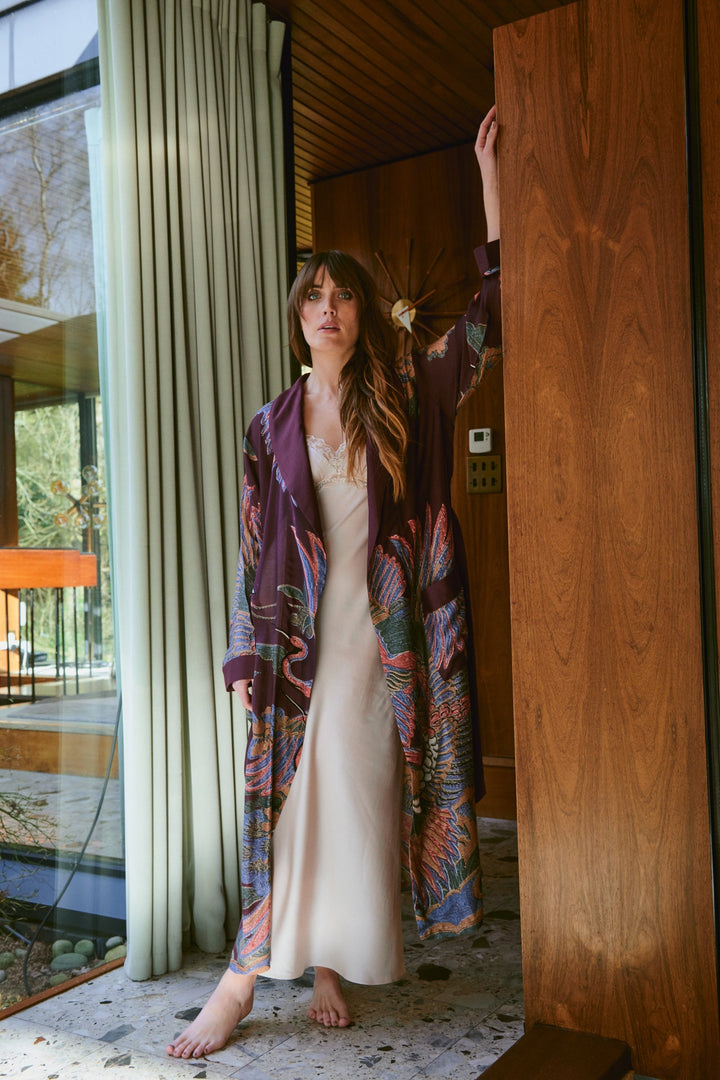 Crane Plum Gown