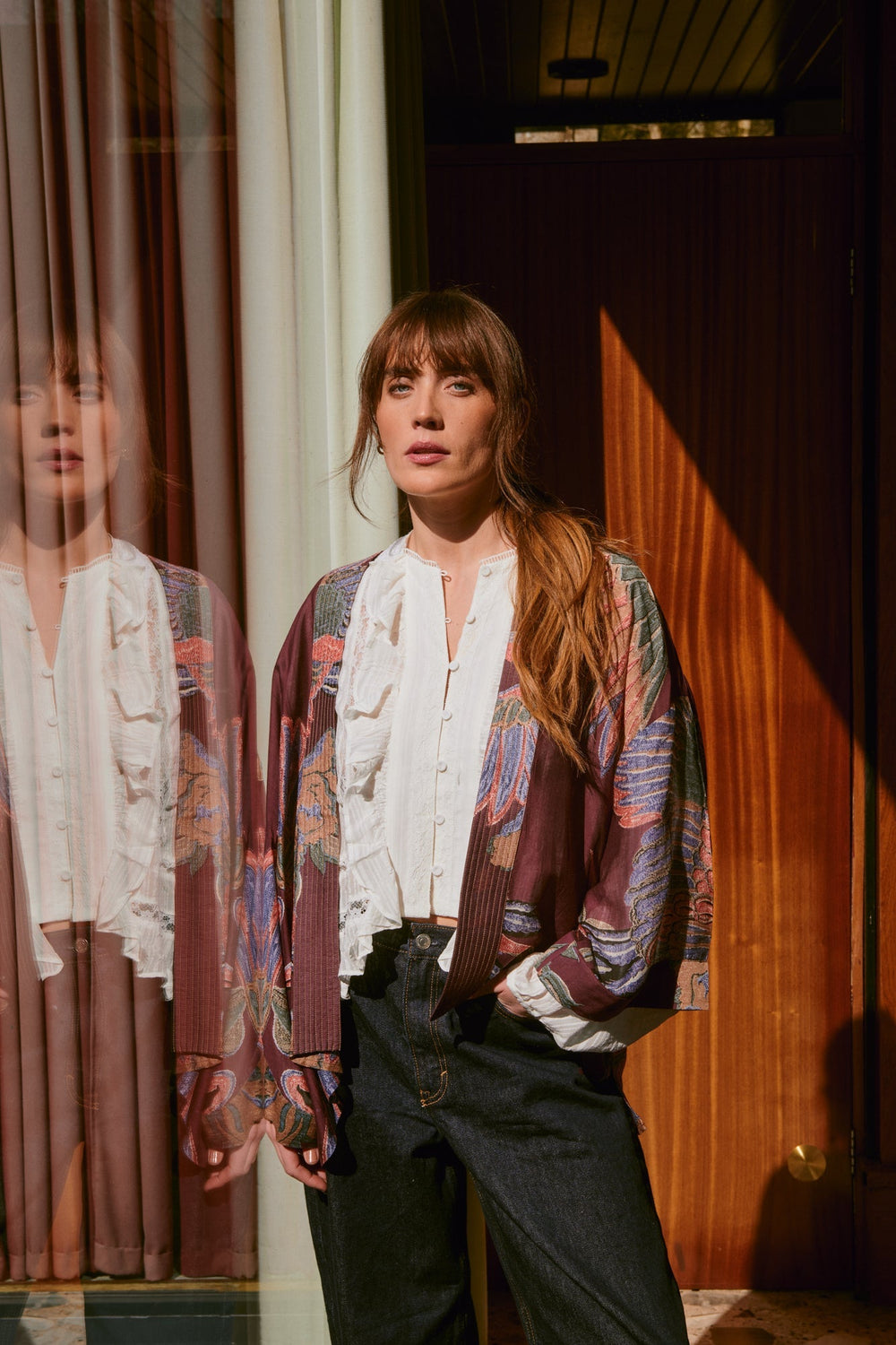 Crane Plum Kimono - One Hundred Stars