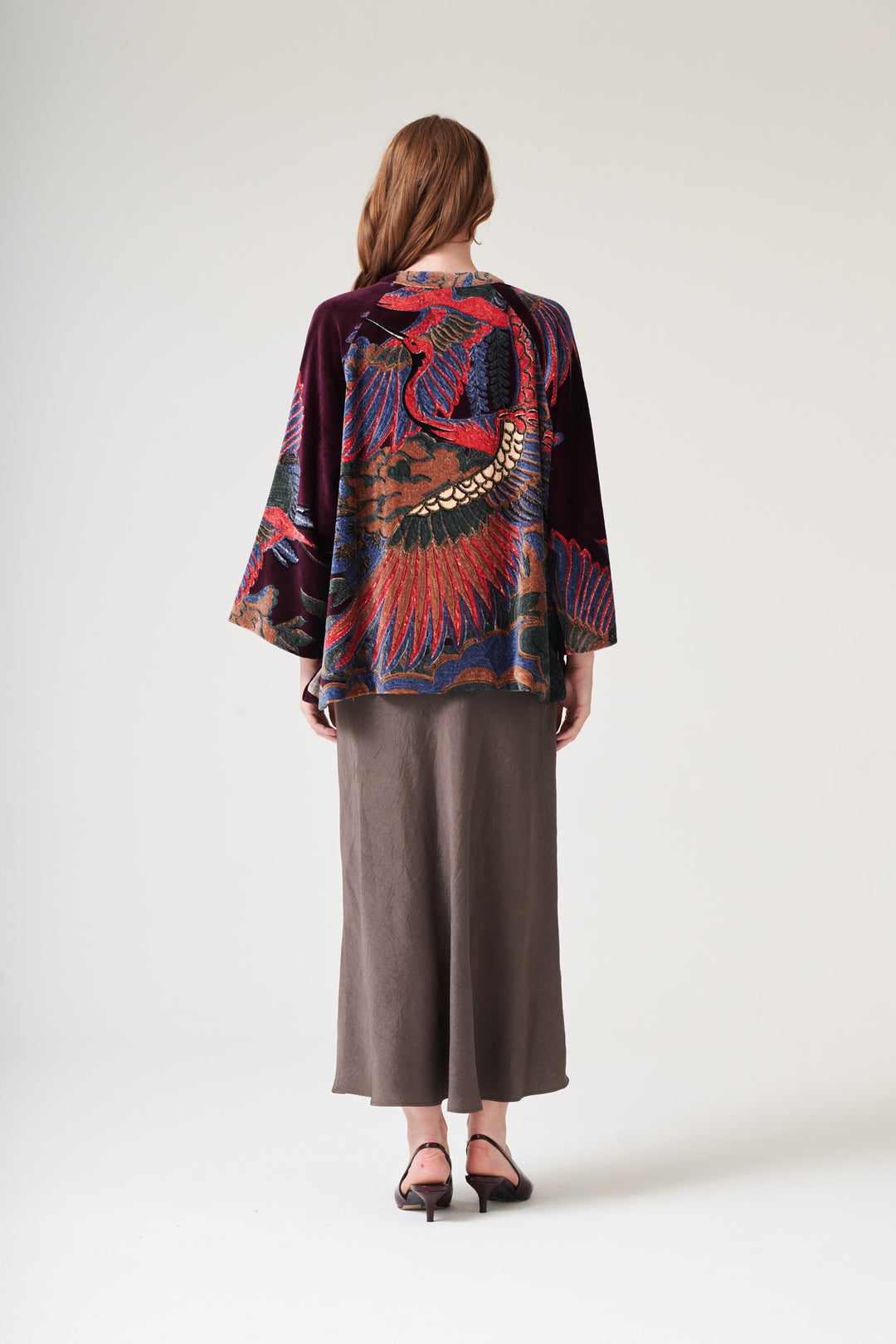 Crane Plum Velvet Jacket - One Hundred Stars