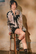 Crane Black PussyBow Blouse