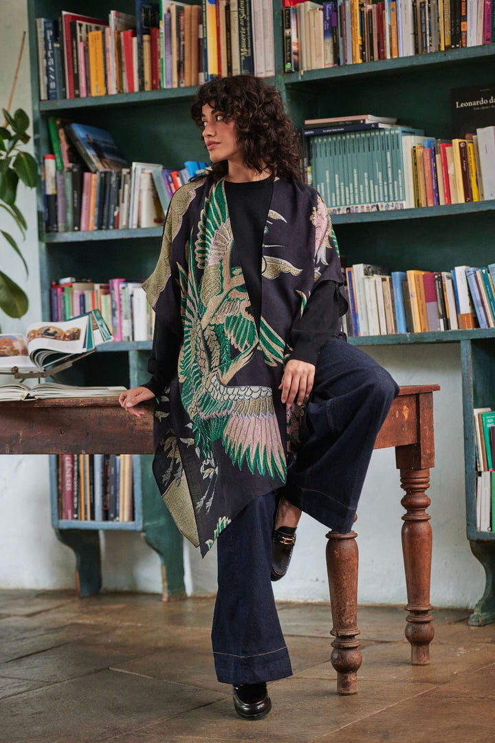 Crane Emerald Wool Throwover - One Hundred Stars