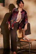 Crane Plum Velvet Jacket