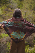 Crane Brown Wool/Silk Square Scarf