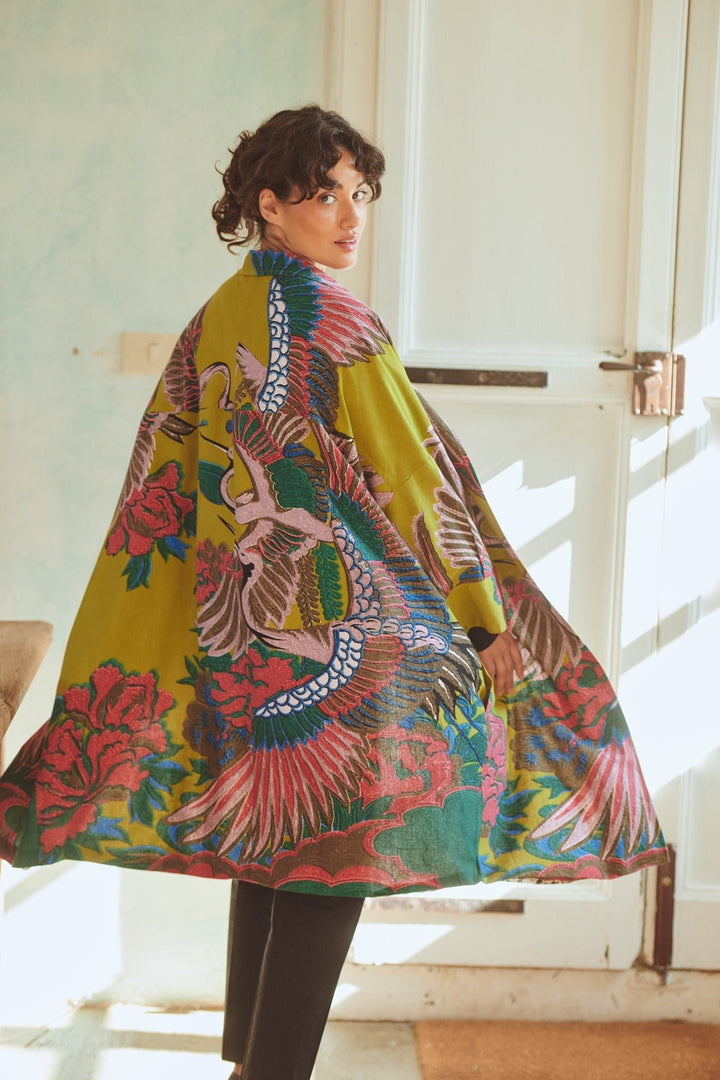 Crane Olive Artisan Coat - One Hundred Stars