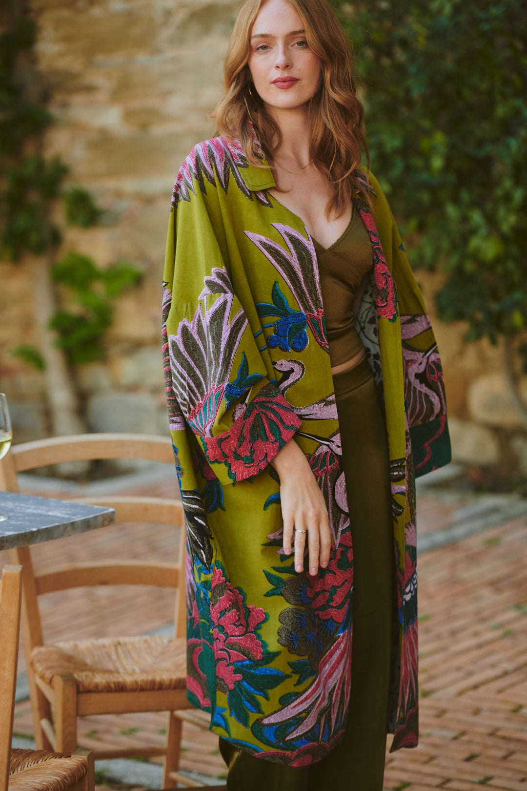 Crane Olive Artisan Coat - One Hundred Stars