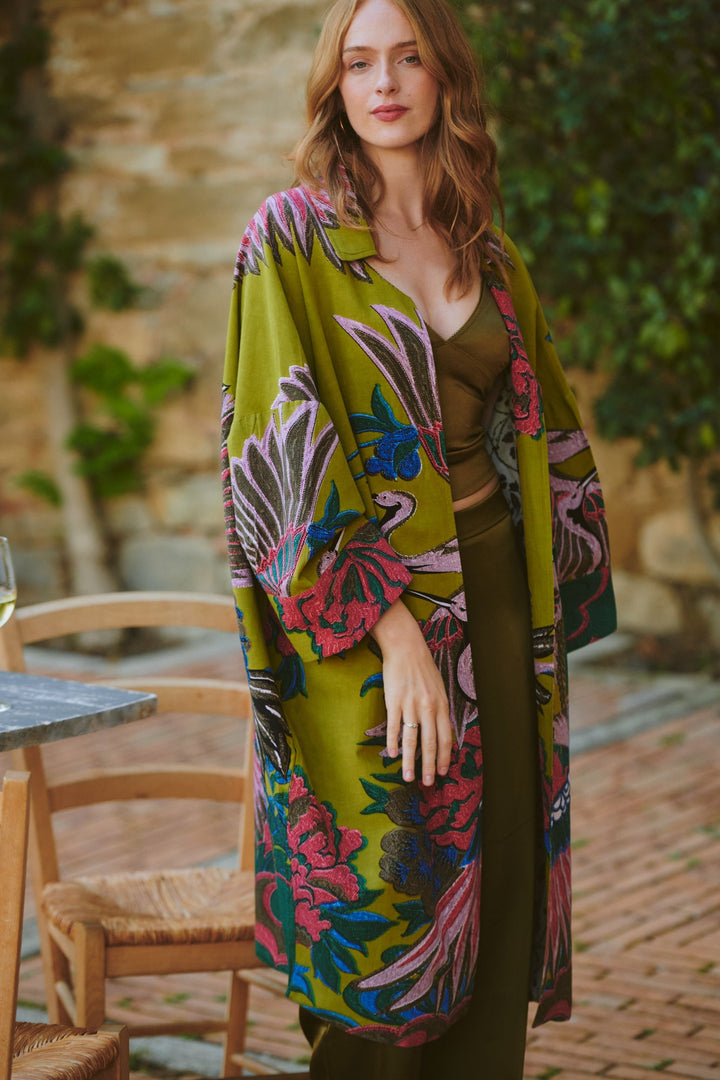 Crane Olive Artisan Coat - One Hundred Stars