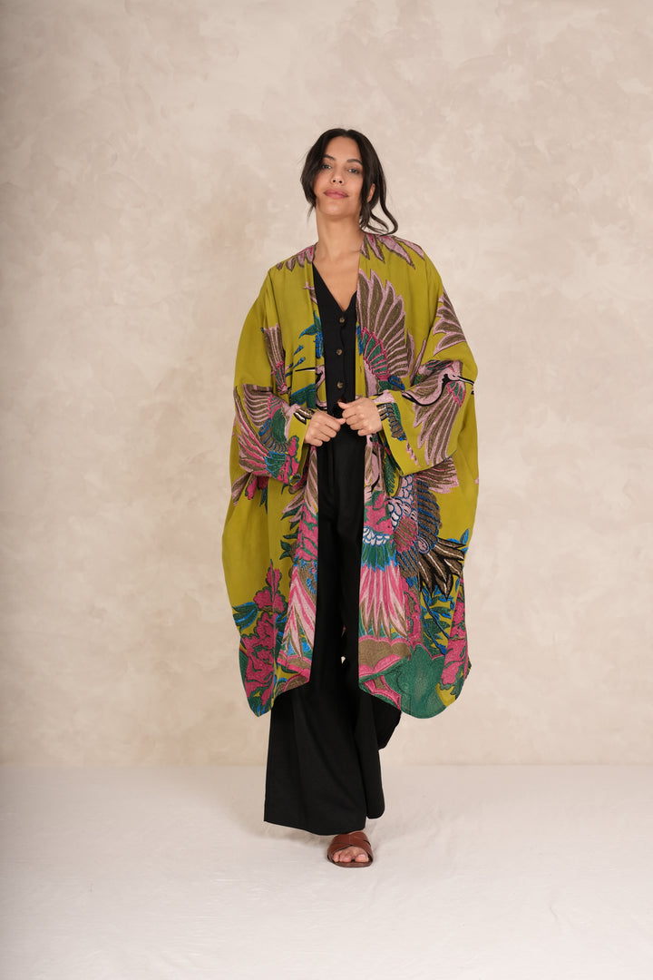 Crane Olive Grande Kimono